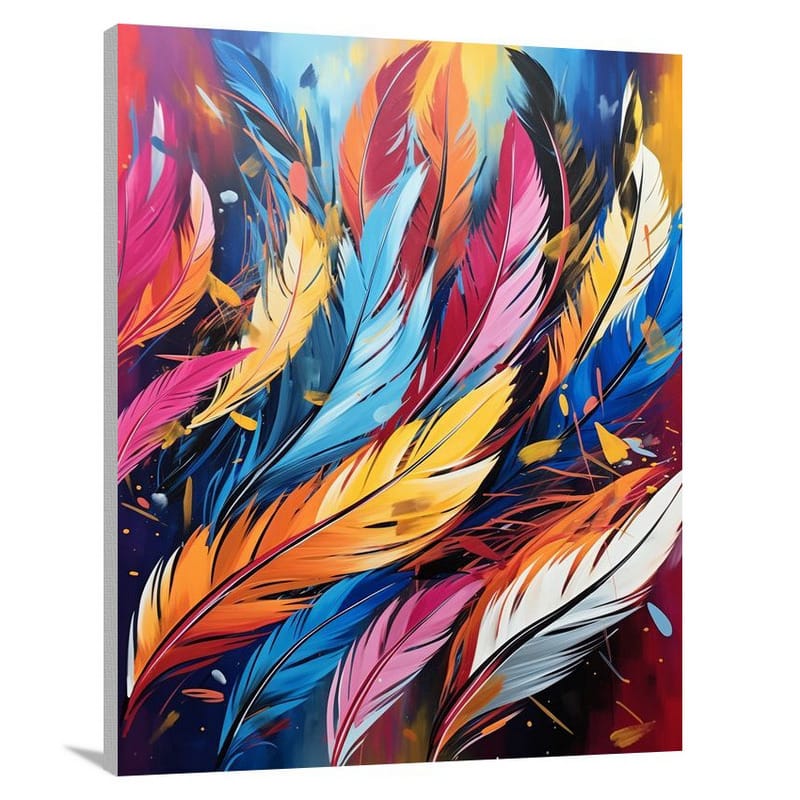Feathered Symphony - Pop Art - Canvas Print