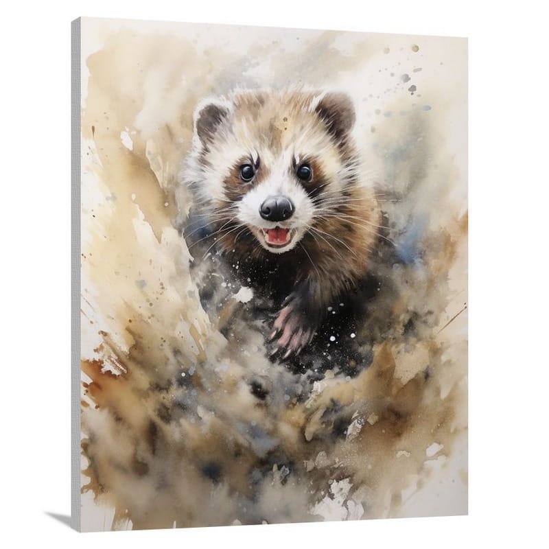 Ferret's Wild Symphony - Canvas Print