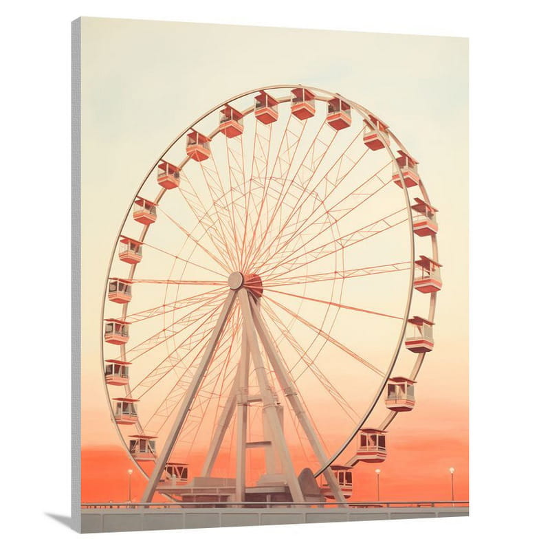 Ferris Wheel Illumination - Canvas Print
