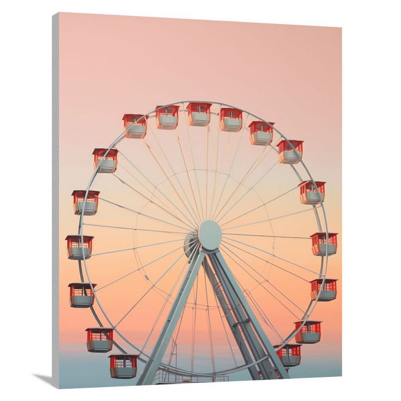 Ferris Wheel - Minimalist - Canvas Print