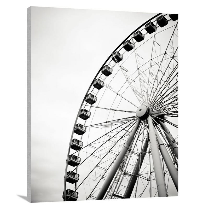 Ferris Wheel's Shadow - Canvas Print