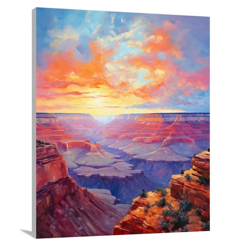 Fiery Horizons: United States - Canvas Print