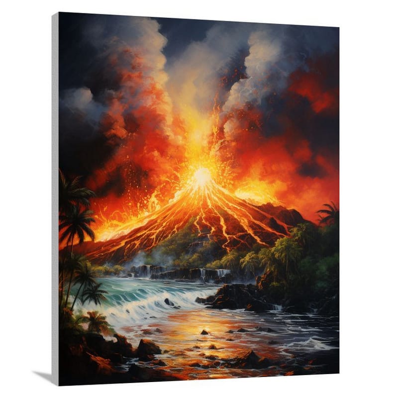 Fiery Paradise: Hawaii's Awakening - Canvas Print