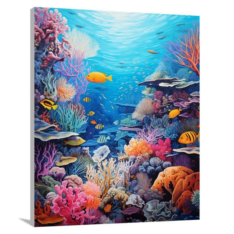 Fiji's Aquatic Symphony - Canvas Print