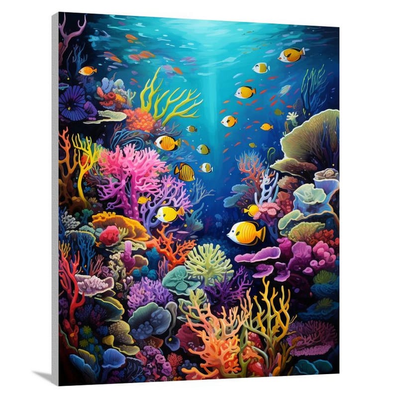 Fiji's Aquatic Symphony - Contemporary Art - Canvas Print