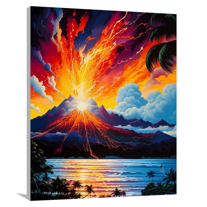 Fiji's Fiery Fury - Canvas Print