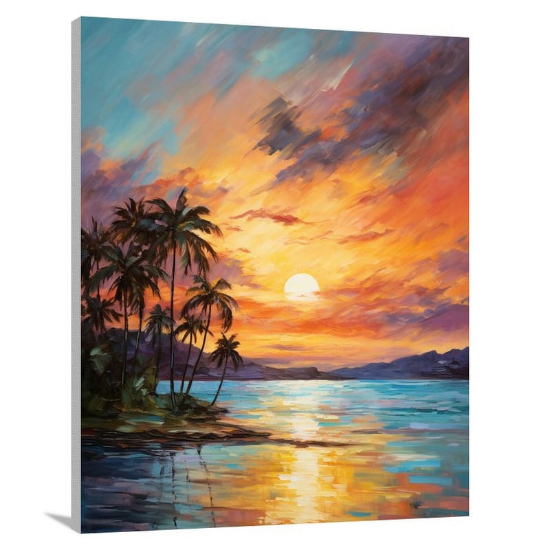 Fiji's Tranquil Horizon - Canvas Print