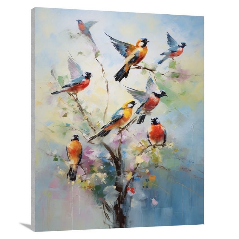 Finch Symphony - Canvas Print