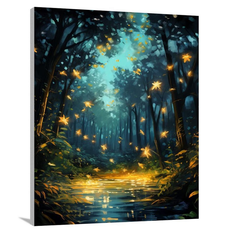 Firefly Symphony - Impressionist 2 - Canvas Print