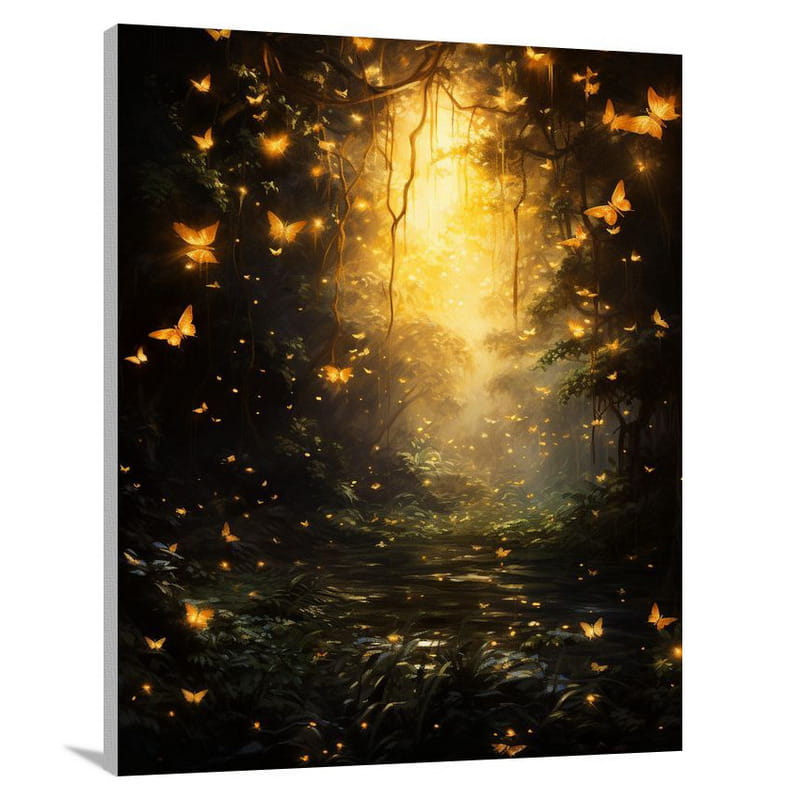 Firefly Symphony - Impressionist - Canvas Print