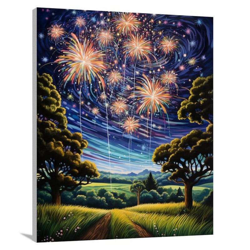 Firework - Pop Art - Canvas Print