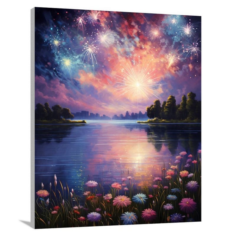 Firework Symphony - Canvas Print