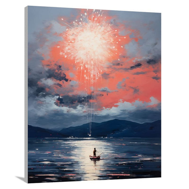Firework Symphony - Minimalist - Canvas Print