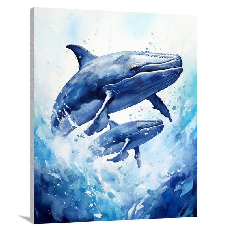 Fish's Majestic Journey - Canvas Print
