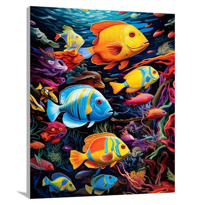Fish Symphony - Pop Art - Canvas Print