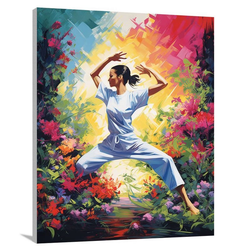 Fitness in Bloom - Canvas Print