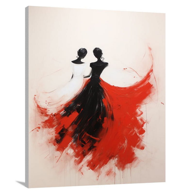 Flamenco - Minimalist - Canvas Print
