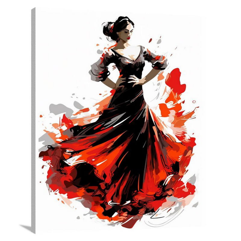 Flamenco Rhythm - Canvas Print