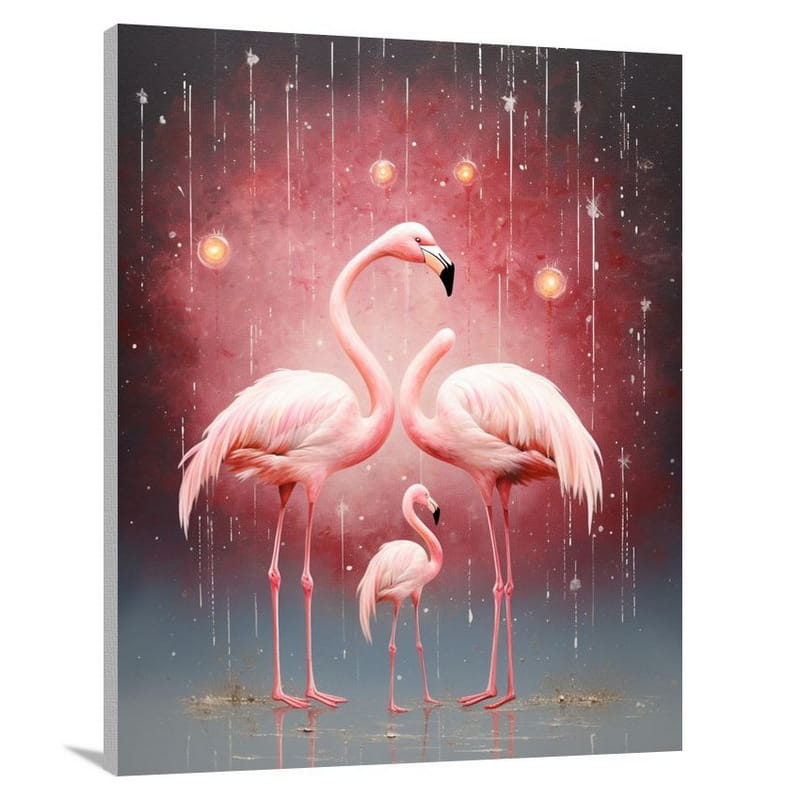 Flamingo Flock - Canvas Print