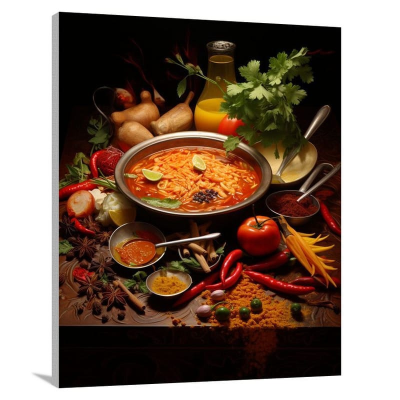 Flavors of the World: American Cuisine - Canvas Print