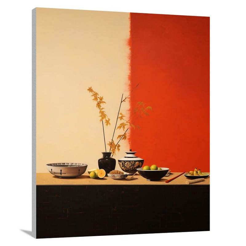 Flavors Unite: Asian Cuisine - Minimalist - Canvas Print