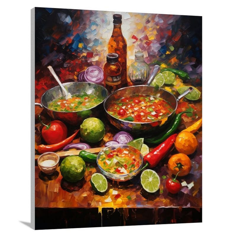 Flavors Unite: Mexican Cuisine - Canvas Print