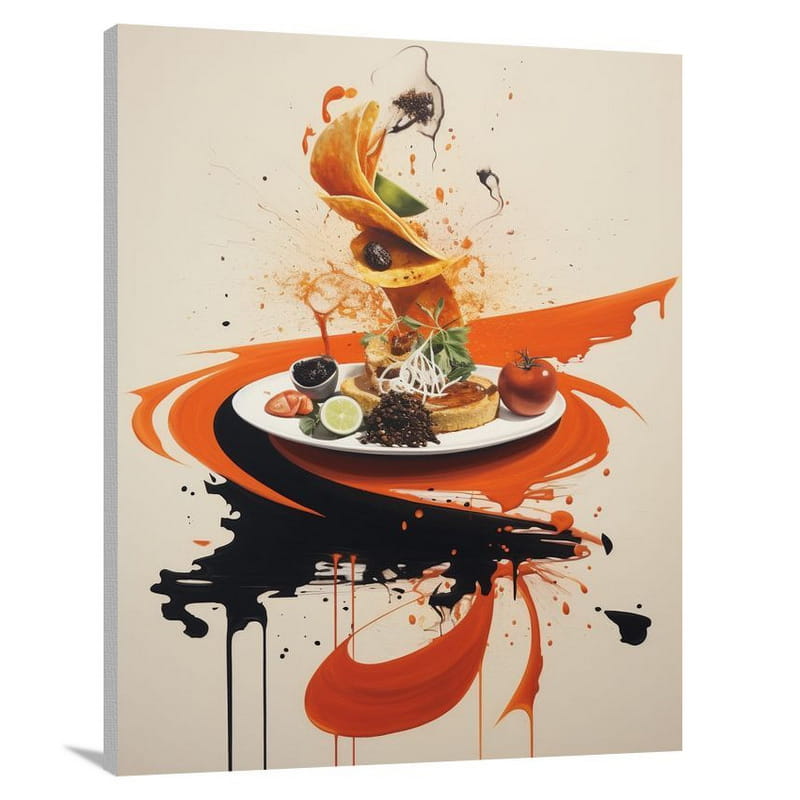 Flavors Unite: Mexican Cuisine - Minimalist - Canvas Print