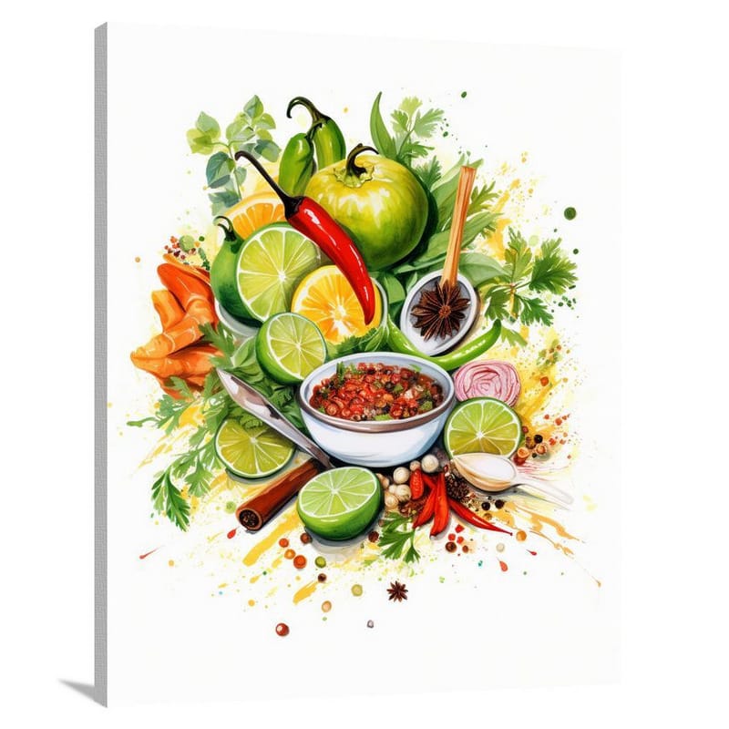 Flavors United: Mexican Cuisine - Canvas Print