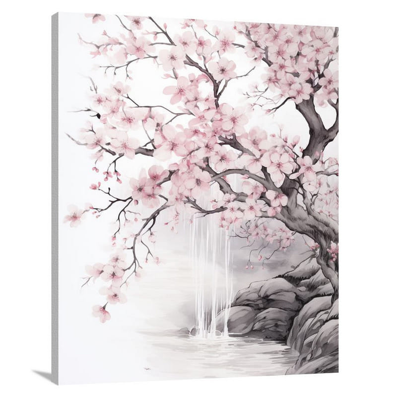 Floral Cascade - Canvas Print