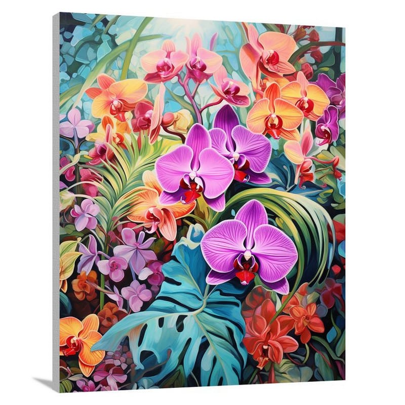 Floral Kaleidoscope - Canvas Print