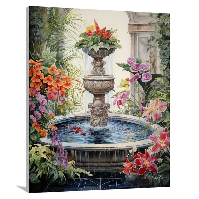 Floral Oasis - Canvas Print
