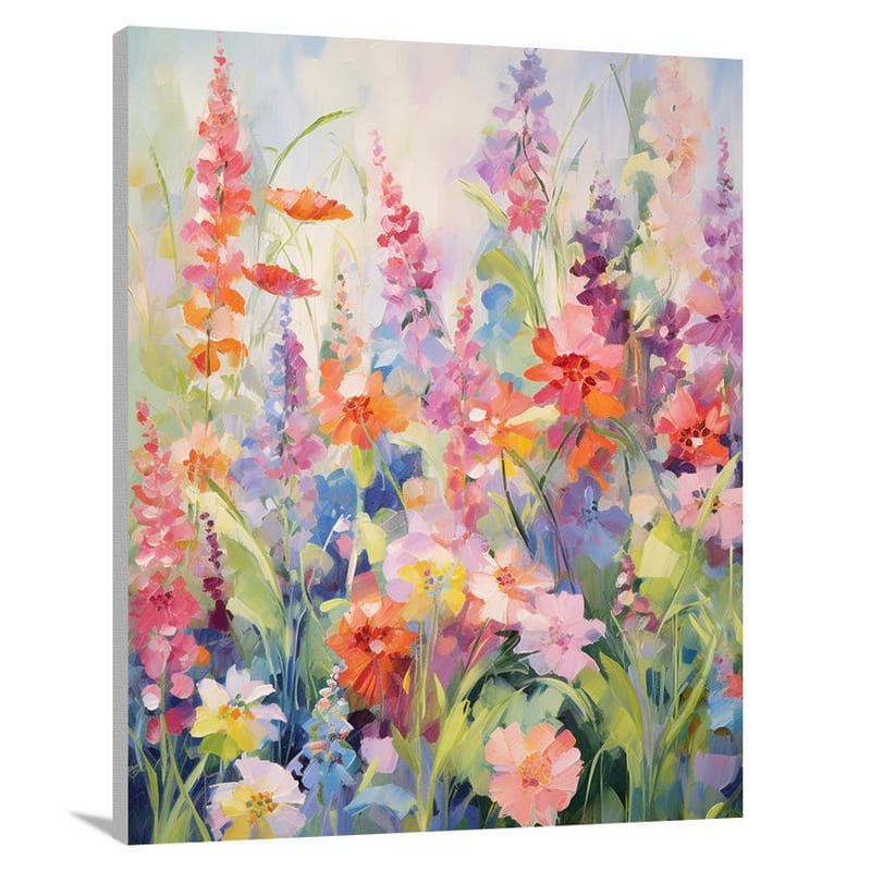 Floral Tapestry - Impressionist - Canvas Print