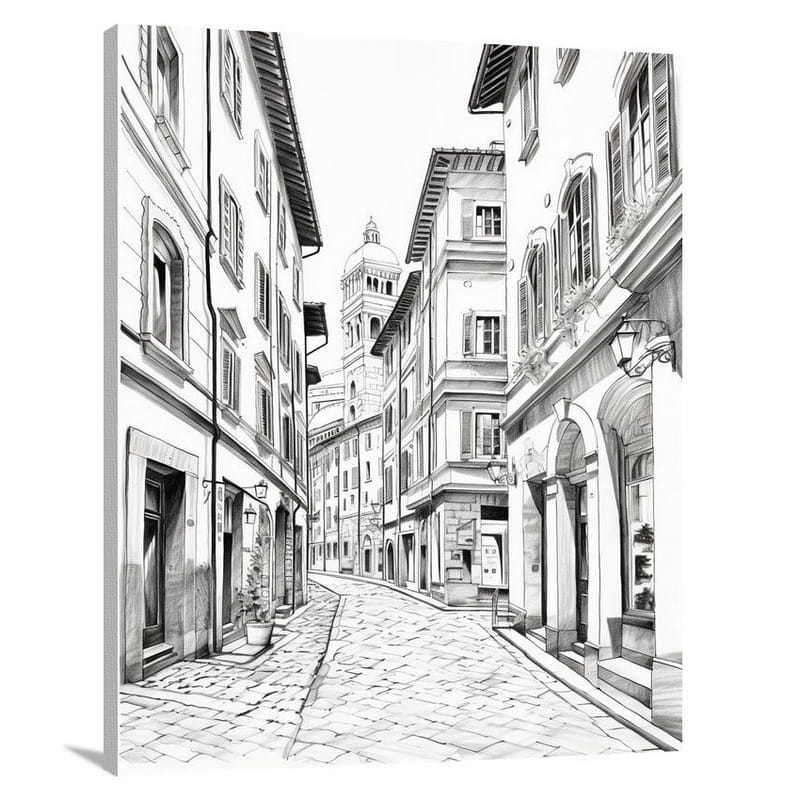Florence's Enchanting Pathway - Canvas Print