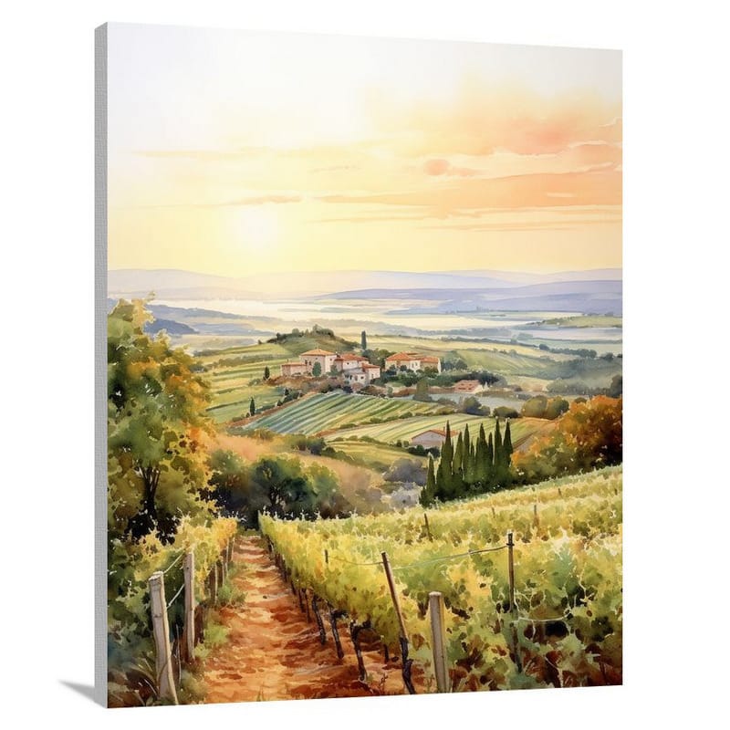 Food, Food: A Vineyard Euphoria - Canvas Print