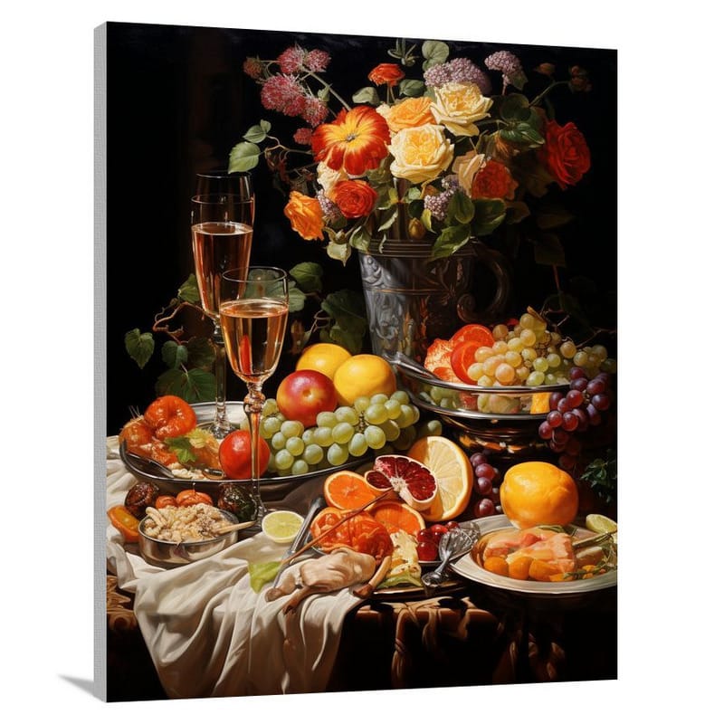 Food, Food: Gastronomic Indulgence - Contemporary Art - Canvas Print