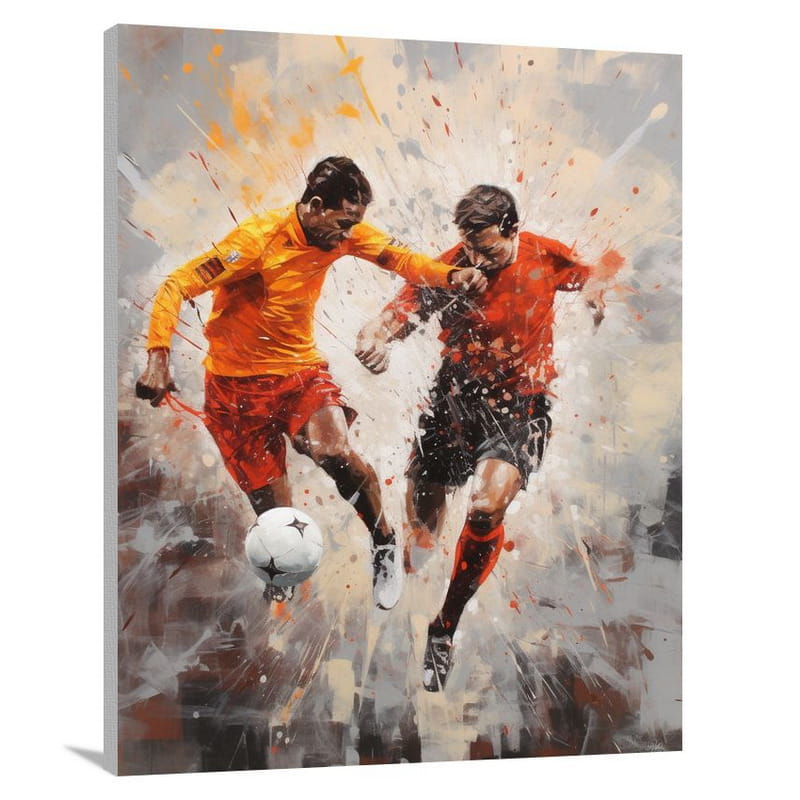 Football Battle - Canvas Print