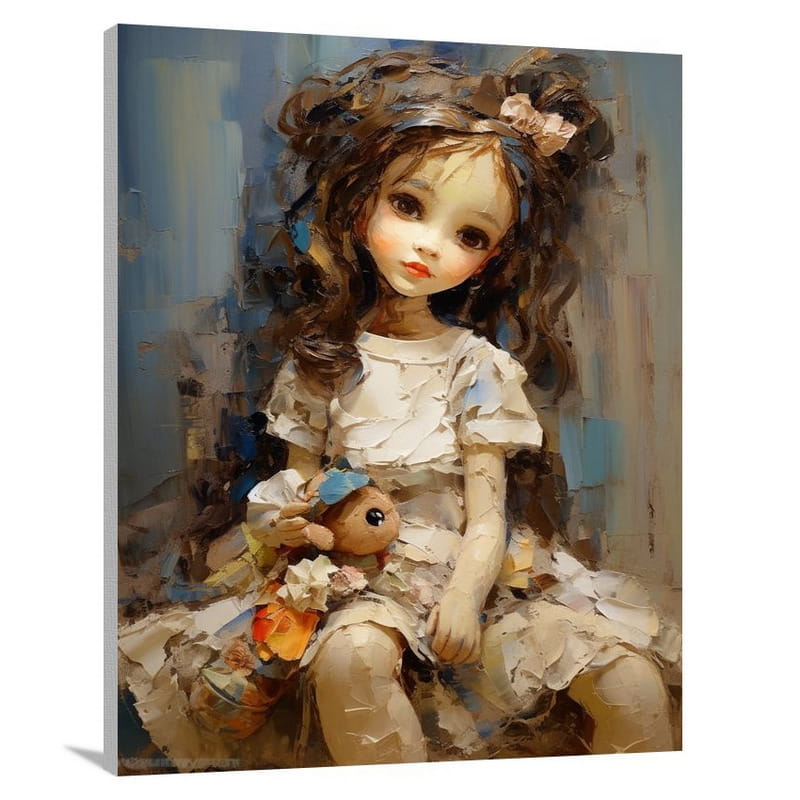 Forgotten Doll - Impressionist - Canvas Print