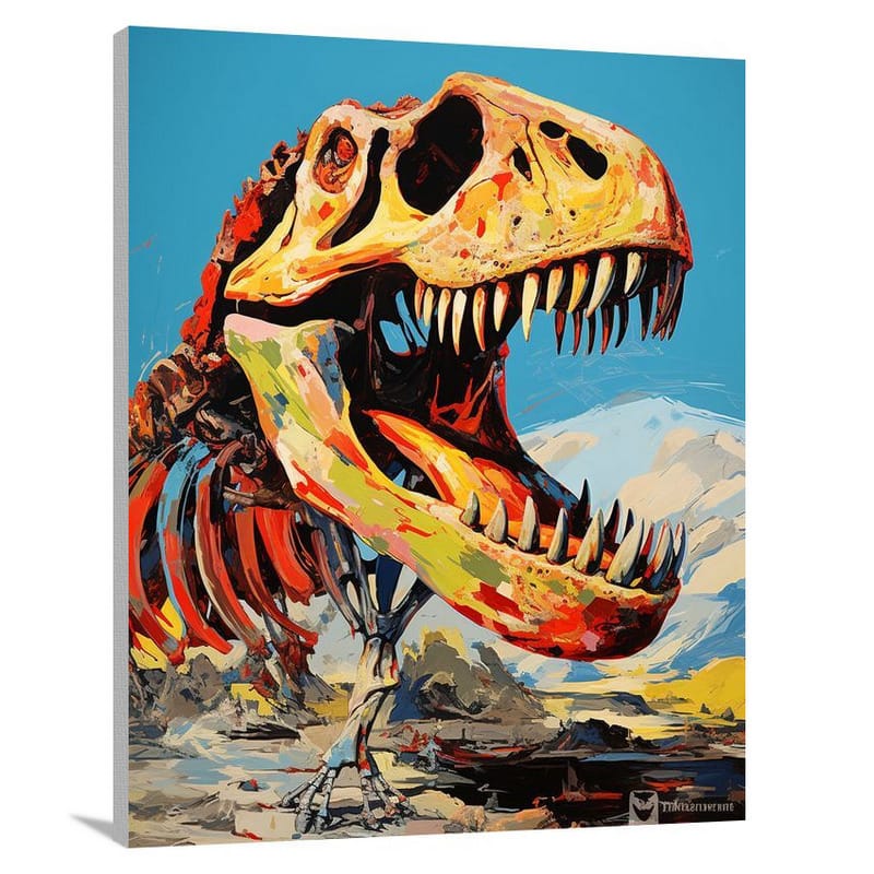 Fossilized Embrace - Canvas Print