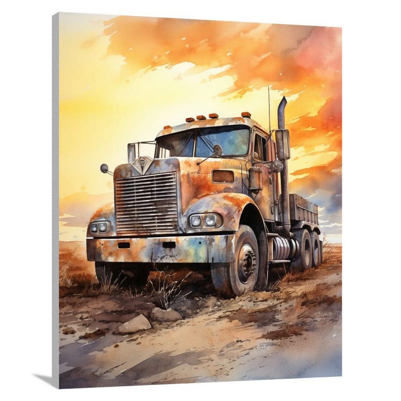 Freightliner's Journey - Canvas Print