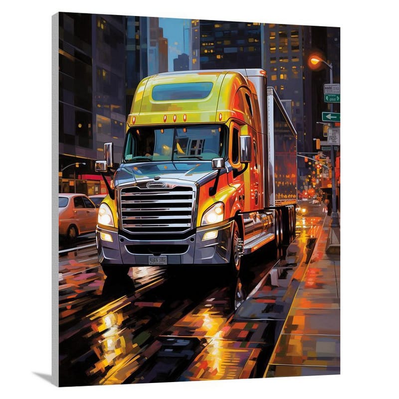 Freightliner's Urban Symphony - Canvas Print