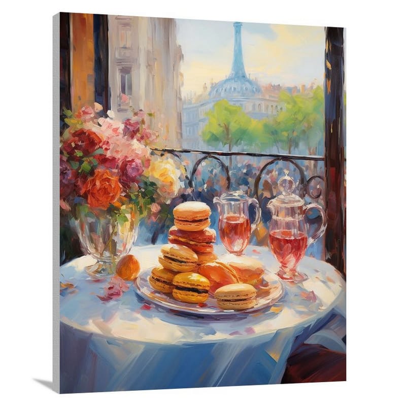 French Cuisine Delights - Canvas Print