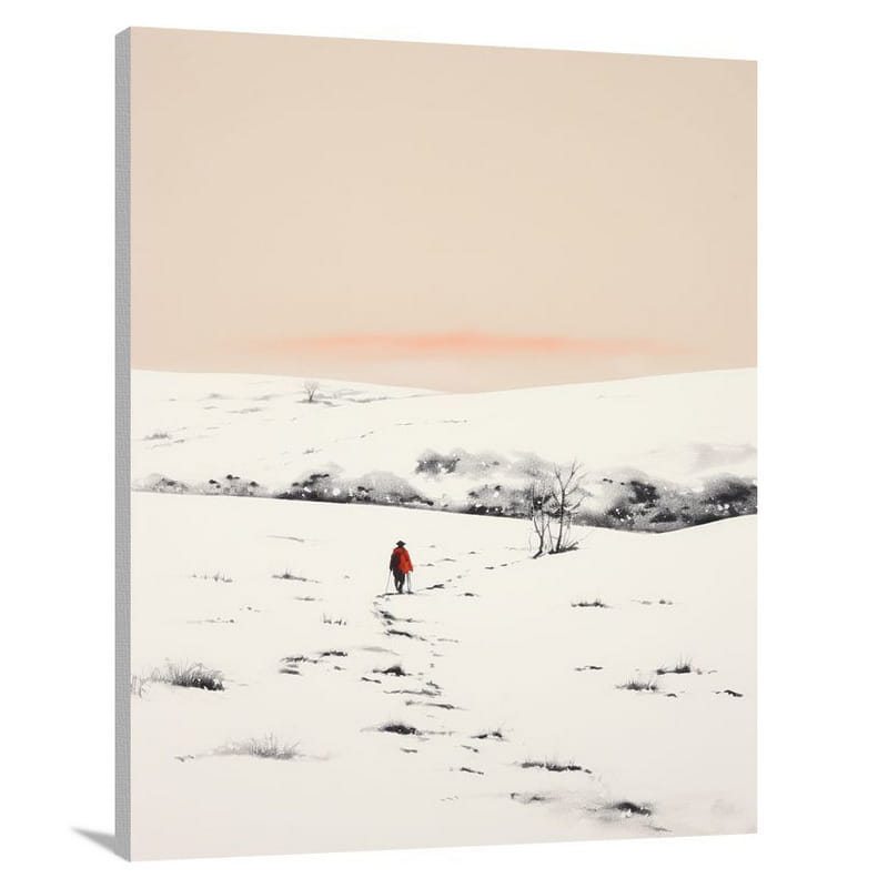 Frozen Frontier: North Dakota - Canvas Print