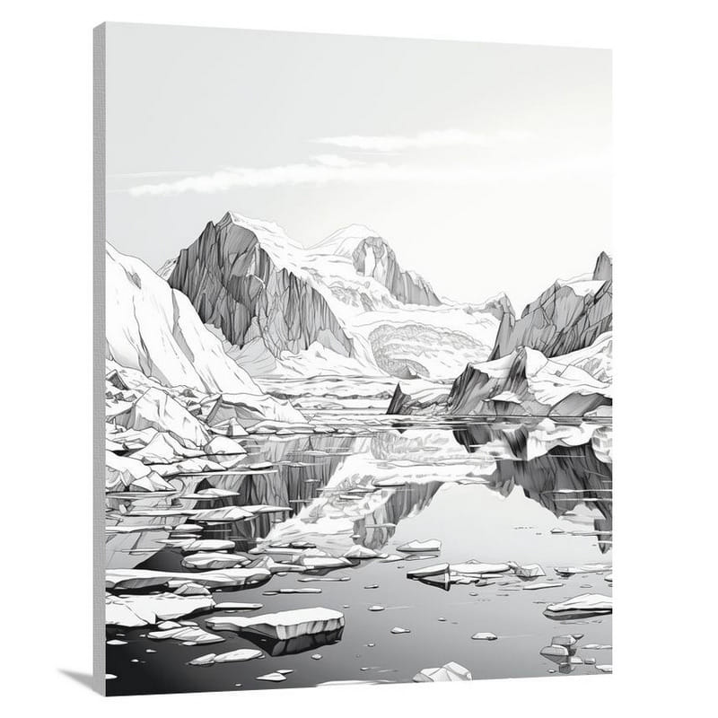 Frozen Majesty: Antarctica's Attractions - Canvas Print