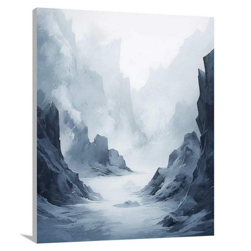 Frozen Majesty - Minimalist - Canvas Print