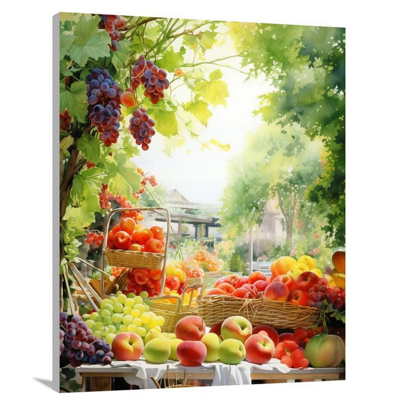 Fruitful Delights - Watercolor 2 - Canvas Print