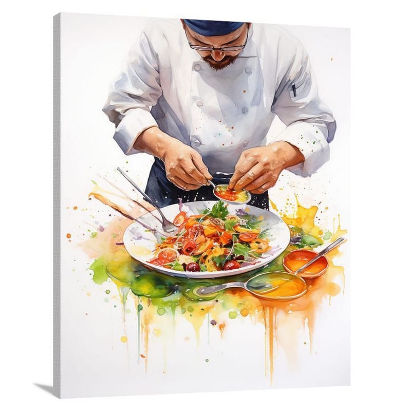 Fusion Harmony: International Cuisine - Canvas Print