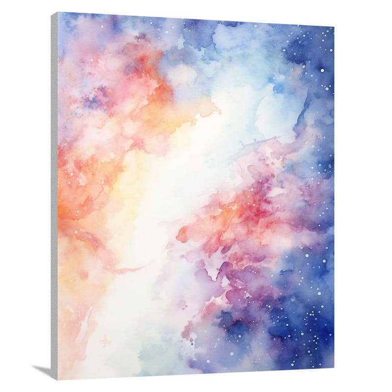 Galaxy's Birth - Watercolor - Canvas Print