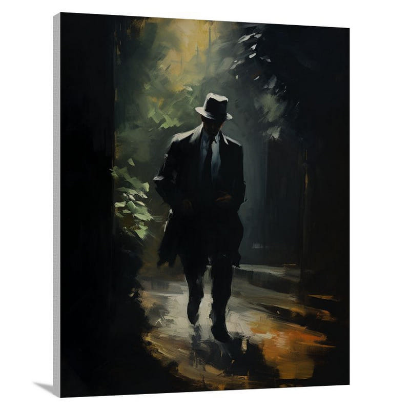 Gangster & Criminal: Shadows of Deception - Canvas Print