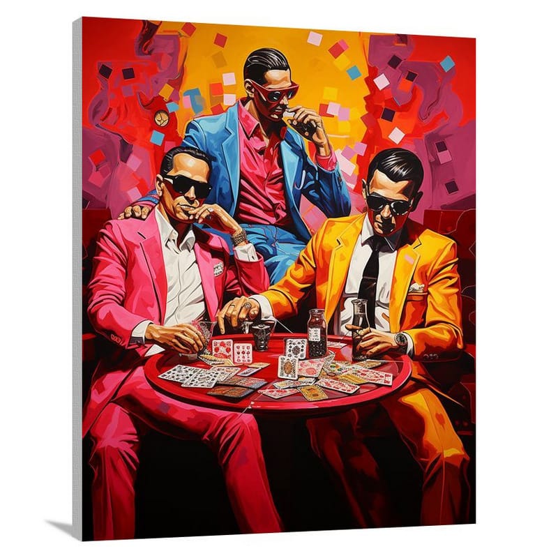 Gangster & Criminals at the Table - Canvas Print