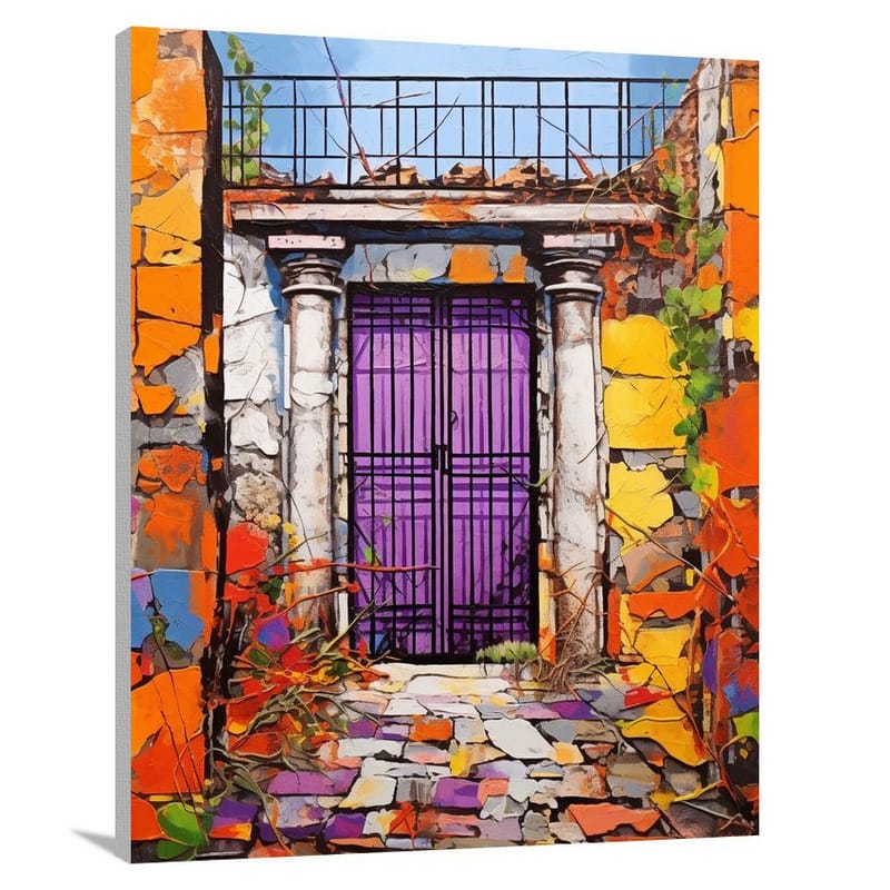 Gate of Resilience - Pop Art - Canvas Print